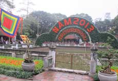 Temple of Literature decorated Lunar New Year Festival