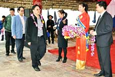 MV Henna cruise ship visited Halong Bay on Jan 27, 2013 