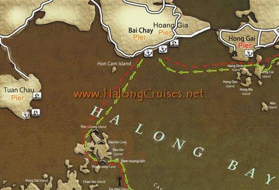 Halong Bay Pier Location Map